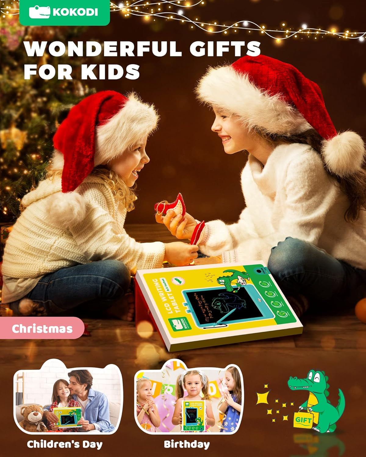 LCD Writing Tablet, 8.5 Inch Toddler Doodle Board Drawing Tablet, Erasable Reusable Electronic Drawing Pads, Educational and Learning Toy for 3-8 Years Old Boy and Girls (Pink)