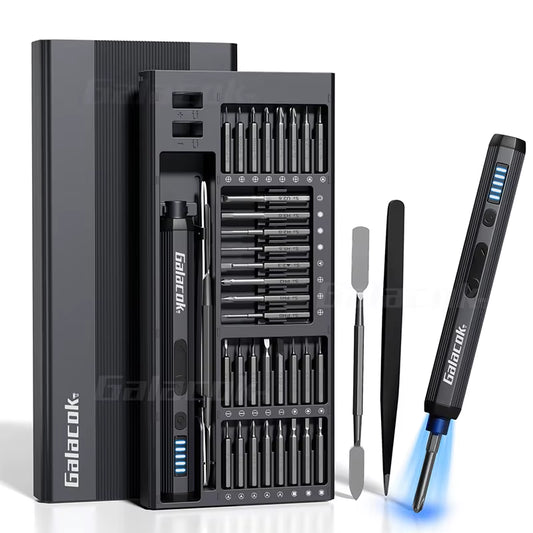 68 in 1 Precision Electric Screwdriver Set 5 Levels Adjustable Comes Fill Light Professional Mobile Phone Ipad Repair Tool